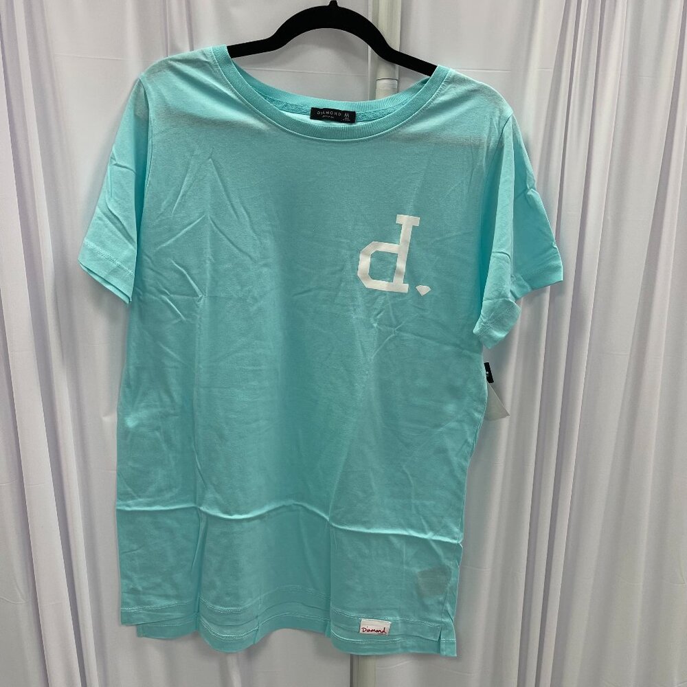 Diamond Supply Co. Mens Turquoise T-shirt - Size Medium - NWT